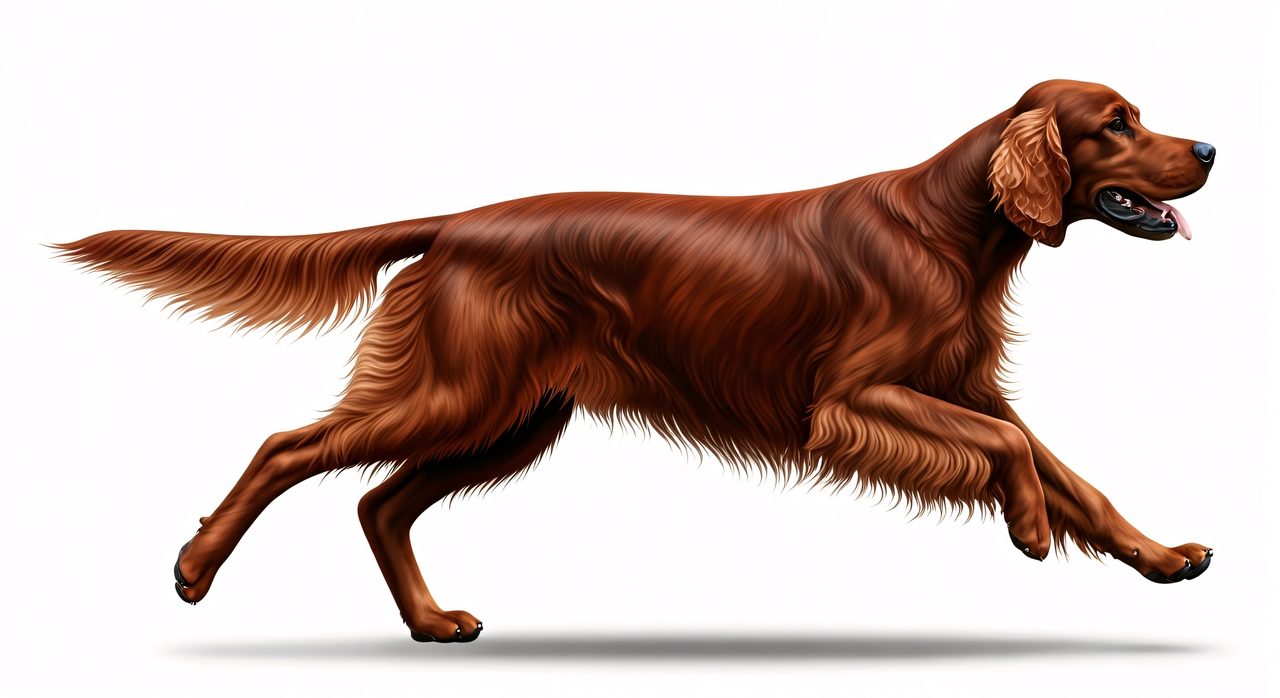 running-irish-setter