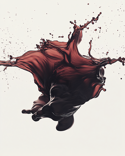 Dynamic Red Liquid Splash
