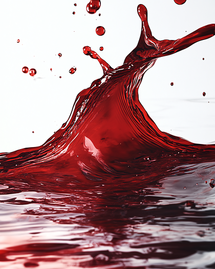 Dynamic Red Liquid Splash