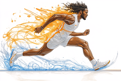 Dynamic Runner in Motion
