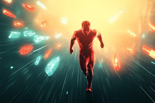 Dynamic Runner In Motion