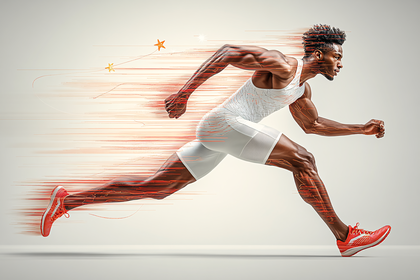 Dynamic Runner In Motion