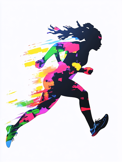 Dynamic Runner Silhouette