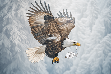 Eagle Catching Fish