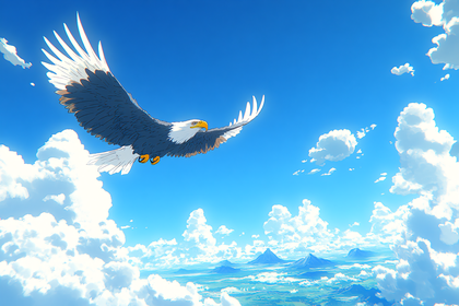 Eagle Flying High