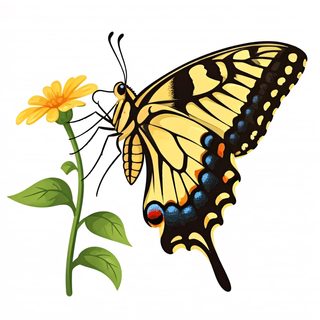 Butterfly Yellow Flower