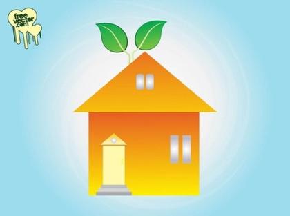 Eco Home Clip Art Free Vector