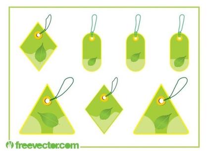 Eco Price Tags Set Free Vector