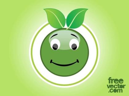 Eco Smiley Free Vector