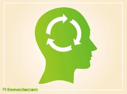 Ecological Thinking Free Vector