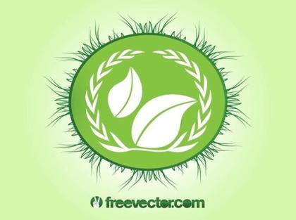 Ecology Badge Free Vector