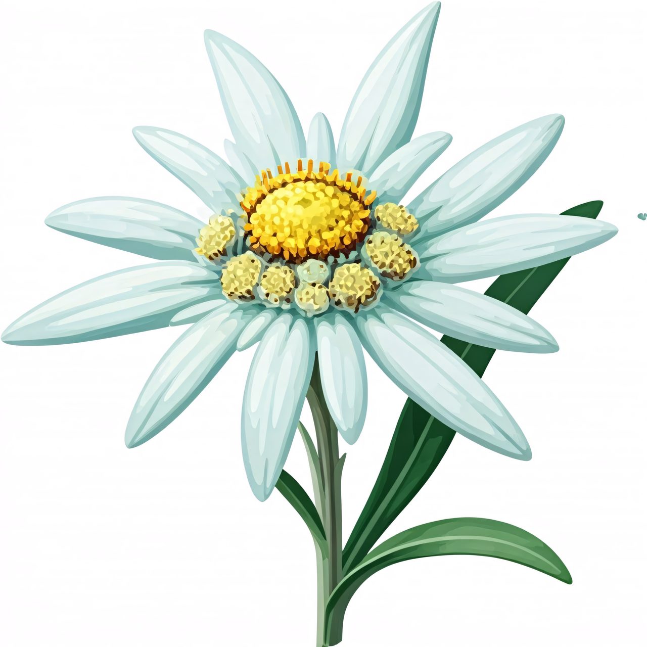 edelweiss flower illustration