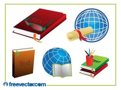 Education Set Free Vector
