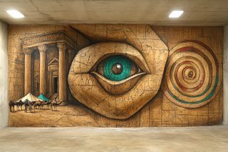 Egyptian Eye Mural Art