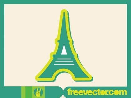 Eiffel Tower Icon Free Vector