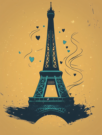 Eiffel Tower Love in Paris