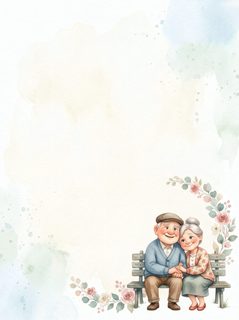 elderly couple portrait