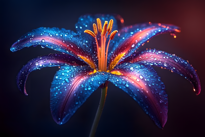 Electric Blue Lily