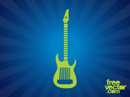 Electric Guitar Silhouette Free Vector