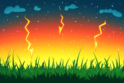 Electric Storm Landscape