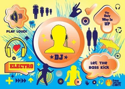 Electro Music s Free Vector