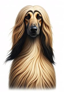 afghan-hound-portrait