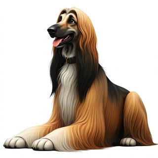 Afghan Hound Portrait