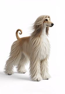 elegant afghan hound