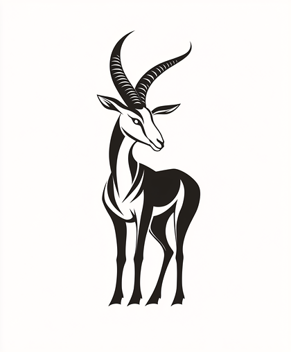 Elegant Antelope Silhouette