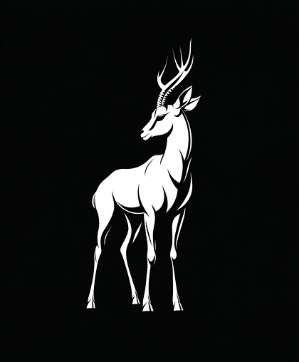 Elegant Antelope Silhouette