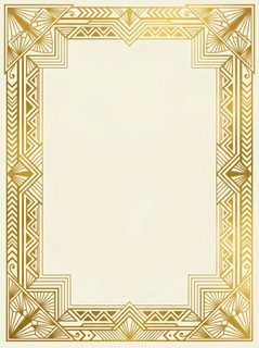 gold art deco frame