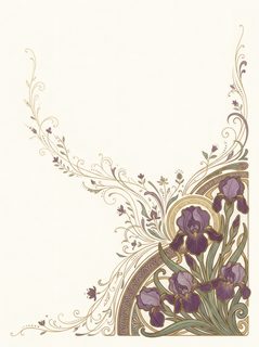 Art Nouveau Irises
