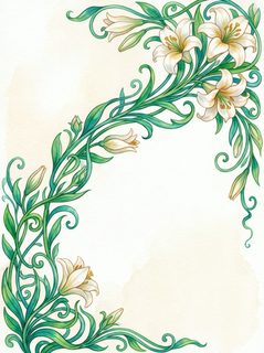 lily-floral-border