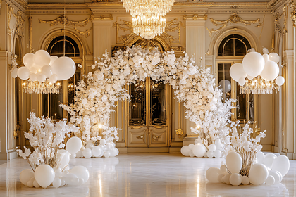 Elegant Ballroom Wedding Decoration