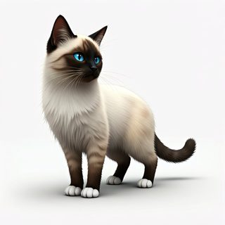 birman cat portrait