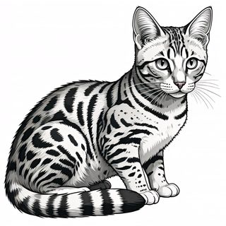 bengal cat illustration
