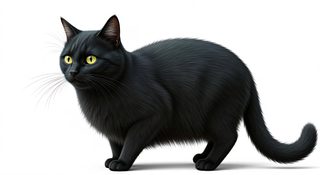 black cat illustration