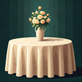rose bouquet table