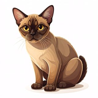 burmese cat portrait