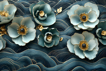 Elegant Floral 3D Design