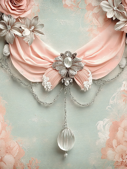 Elegant Floral Drapery