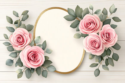Elegant Floral Frame