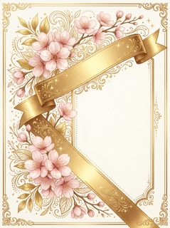 gold floral frame