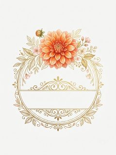 golden floral frame