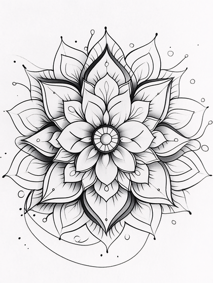 Elegant Floral Mandala