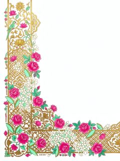 floral corner border
