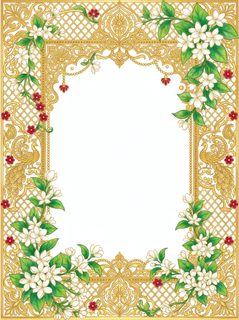 floral peacock frame