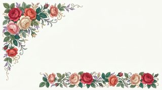 rose floral border