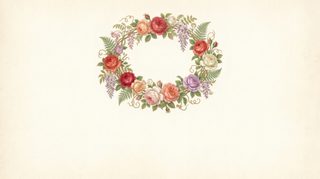floral rose wreath