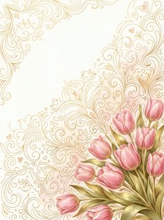 tulip floral border